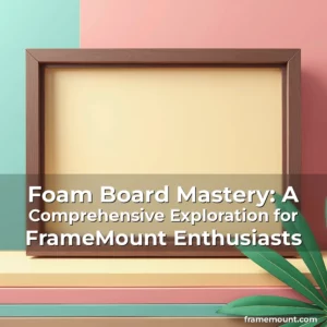 Artistic representation for Foam Board Mastery: A Comprehensive Exploration for FrameMount Enthusiasts