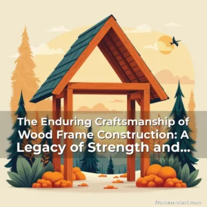Artistic representation for The Enduring Craftsmanship of Wood Frame Construction: A Legacy of Strength and Versatility
