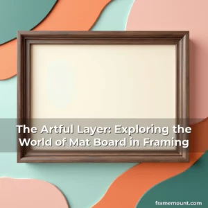 Artistic representation for The Artful Layer: Exploring the World of Mat Board in Framing