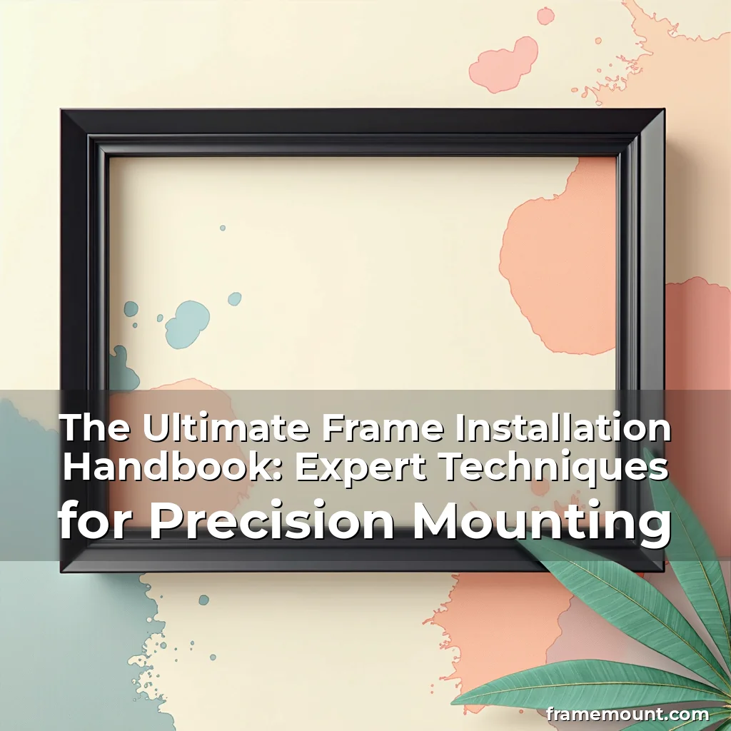 Read more about the article The Ultimate Frame Installation Handbook: Expert Techniques for Precision Mounting